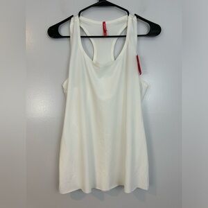 SPANX White Lightweight Racerback Tank Size XL